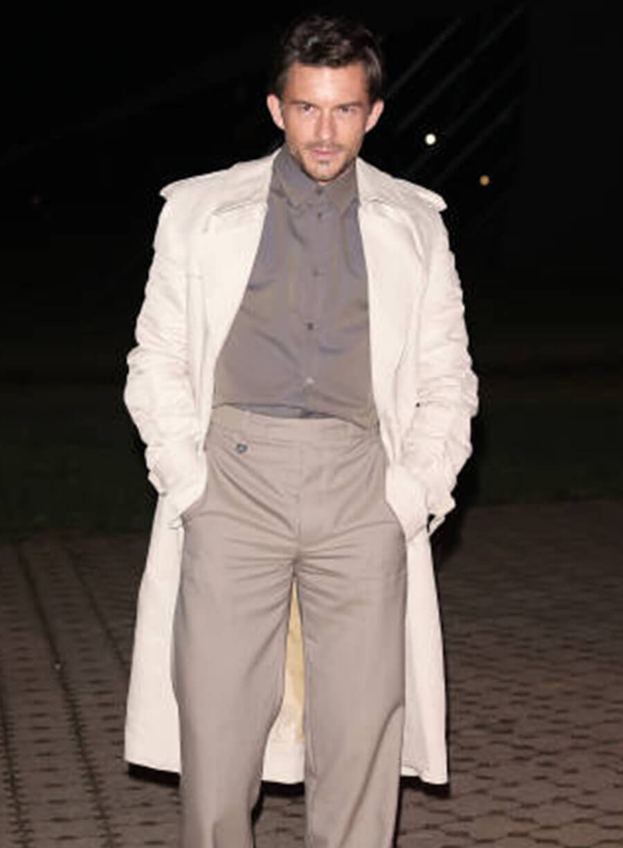 Jonathan Bailey Celebrity Sightings White Coat