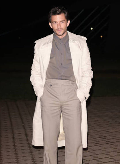 Jonathan Bailey Celebrity Sightings White Coat