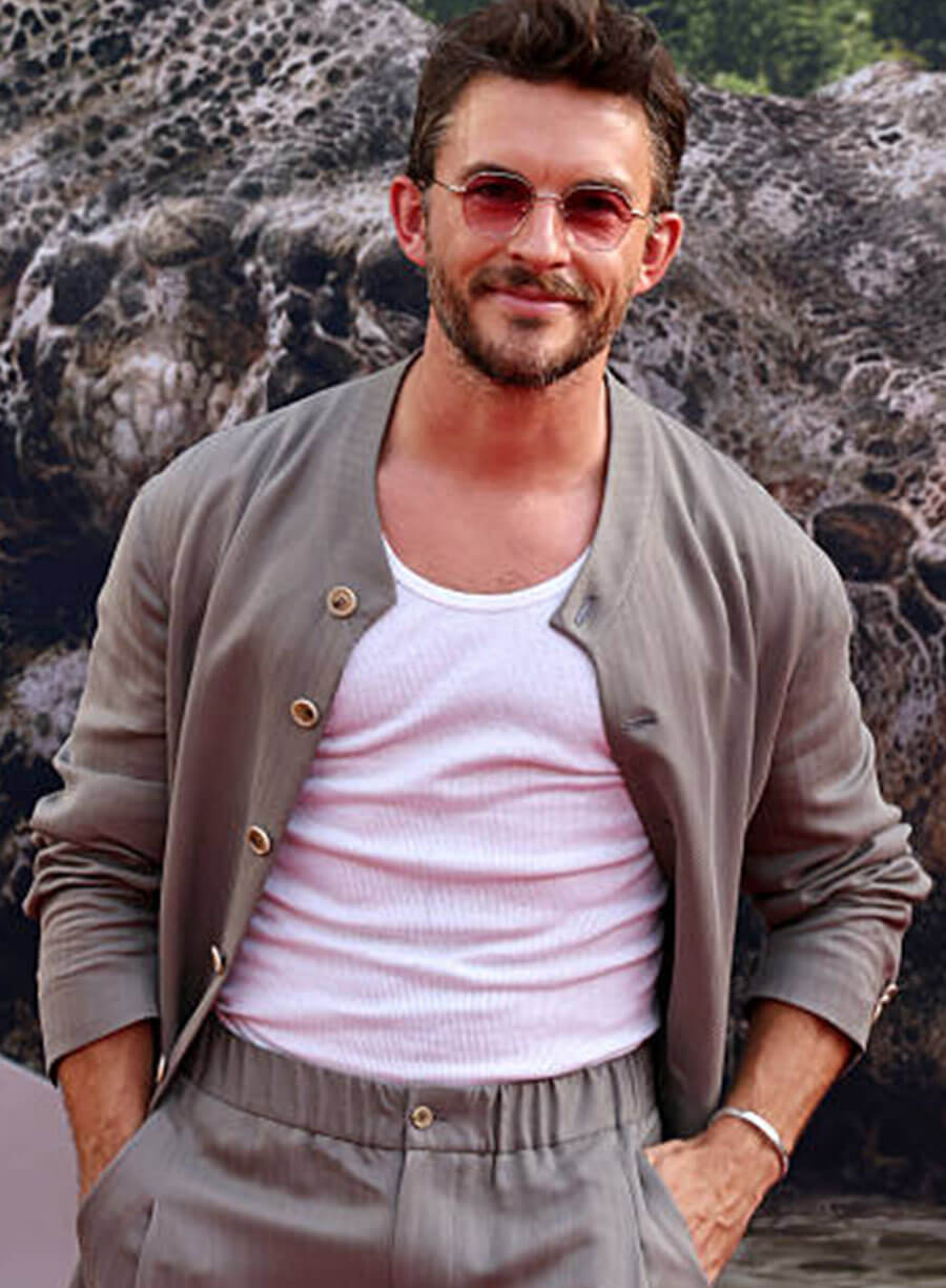 Jonathan Bailey Jurassic World Rebirth Premiere Jacket