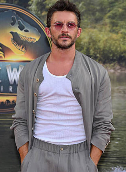 Jonathan Bailey Jurassic World Rebirth Premiere Jacket