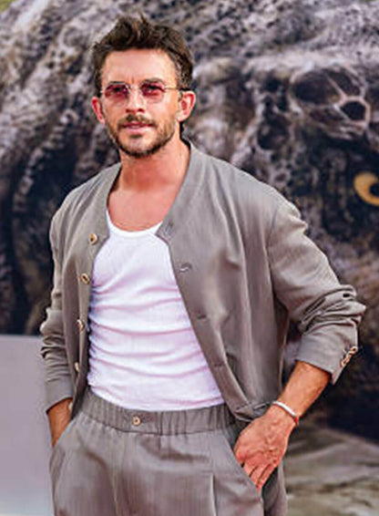Jonathan Bailey Jurassic World Rebirth Premiere Jacket