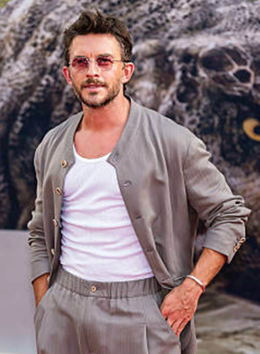 Jonathan Bailey Jurassic World Rebirth Premiere Jacket