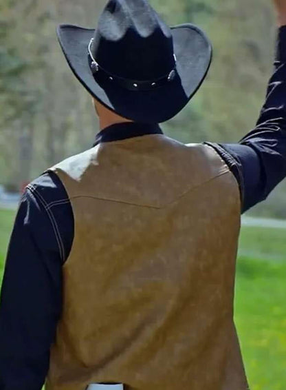 Jonathan Bennett Finding Mr. Christmas S02 Leather Vest