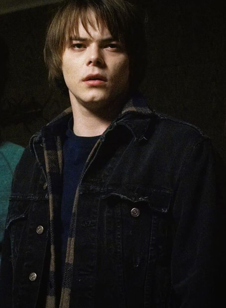 Jonathan Byers Stranger Things Black Denim Jacket