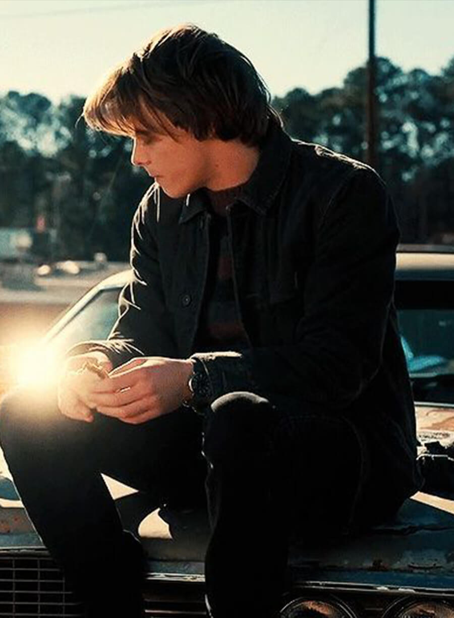 Jonathan Byers Stranger Things Black Denim Jacket