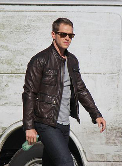 Josh Dallas Brown Leather Jacket