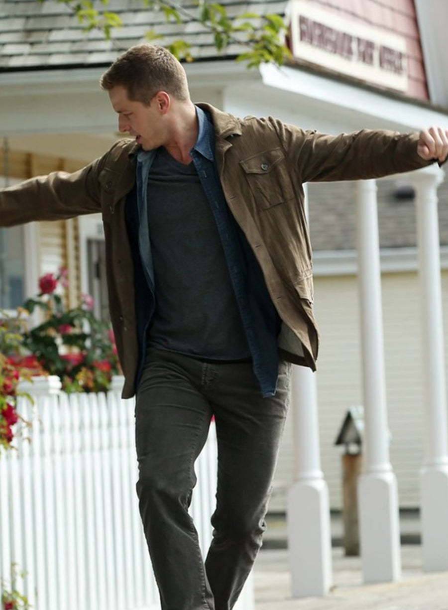 Josh Dallas Once Upon a Time Brown Suede Leather