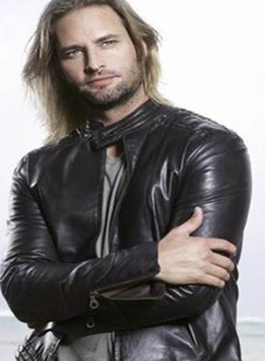 Josh Holloway Lost Tv Series Black Leather Jacket