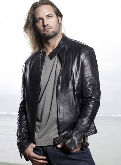 Josh Holloway Lost Tv Series Black Leather Jacket