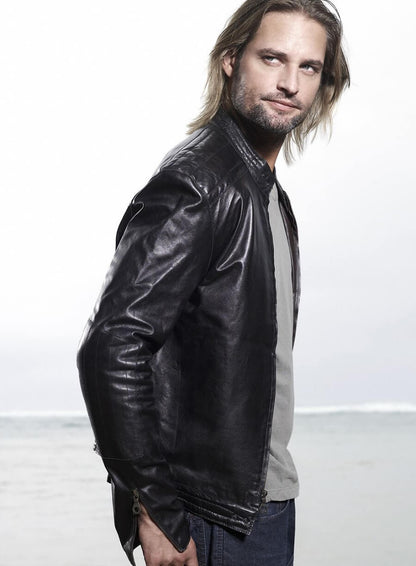 Josh Holloway Lost Tv Series Black Leather Jacket