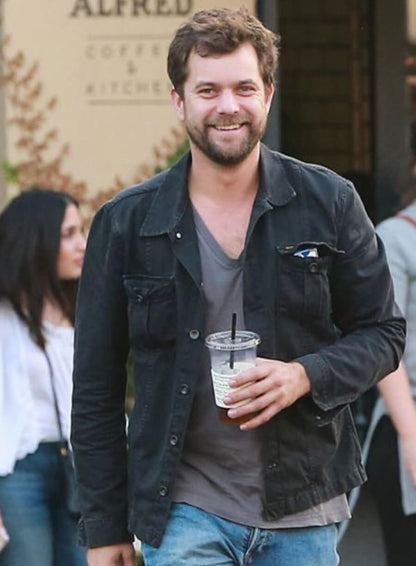 Joshua Jackson Black Cotton Jacket 