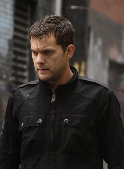 Joshua Jackson Black Cotton Jacket