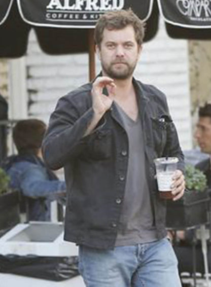 Joshua Jackson Black Cotton Jacket 