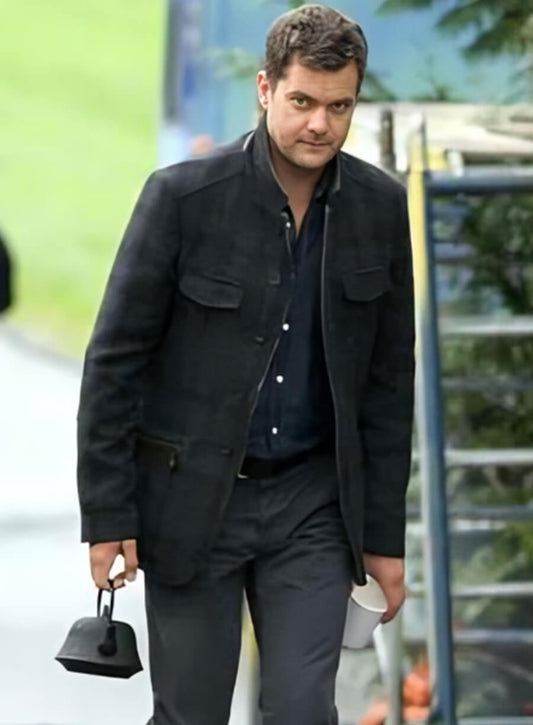 Joshua Jackson Plaid Wool Jacket