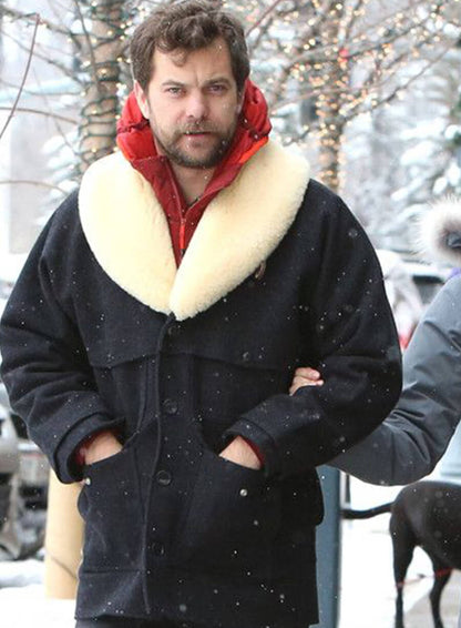 Joshua Jackson Wool Coat