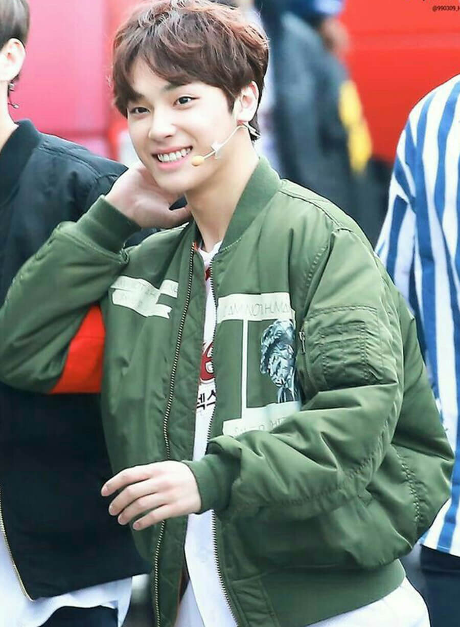 Ju Hak Nyeon The Boyz Green Bomber Jacket