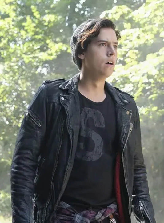 Jughead Jones Riverdale S02 Black Leather Jacket