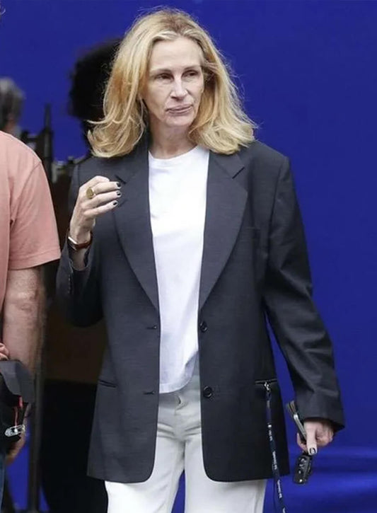Julia Roberts After the Hunt Black Coat