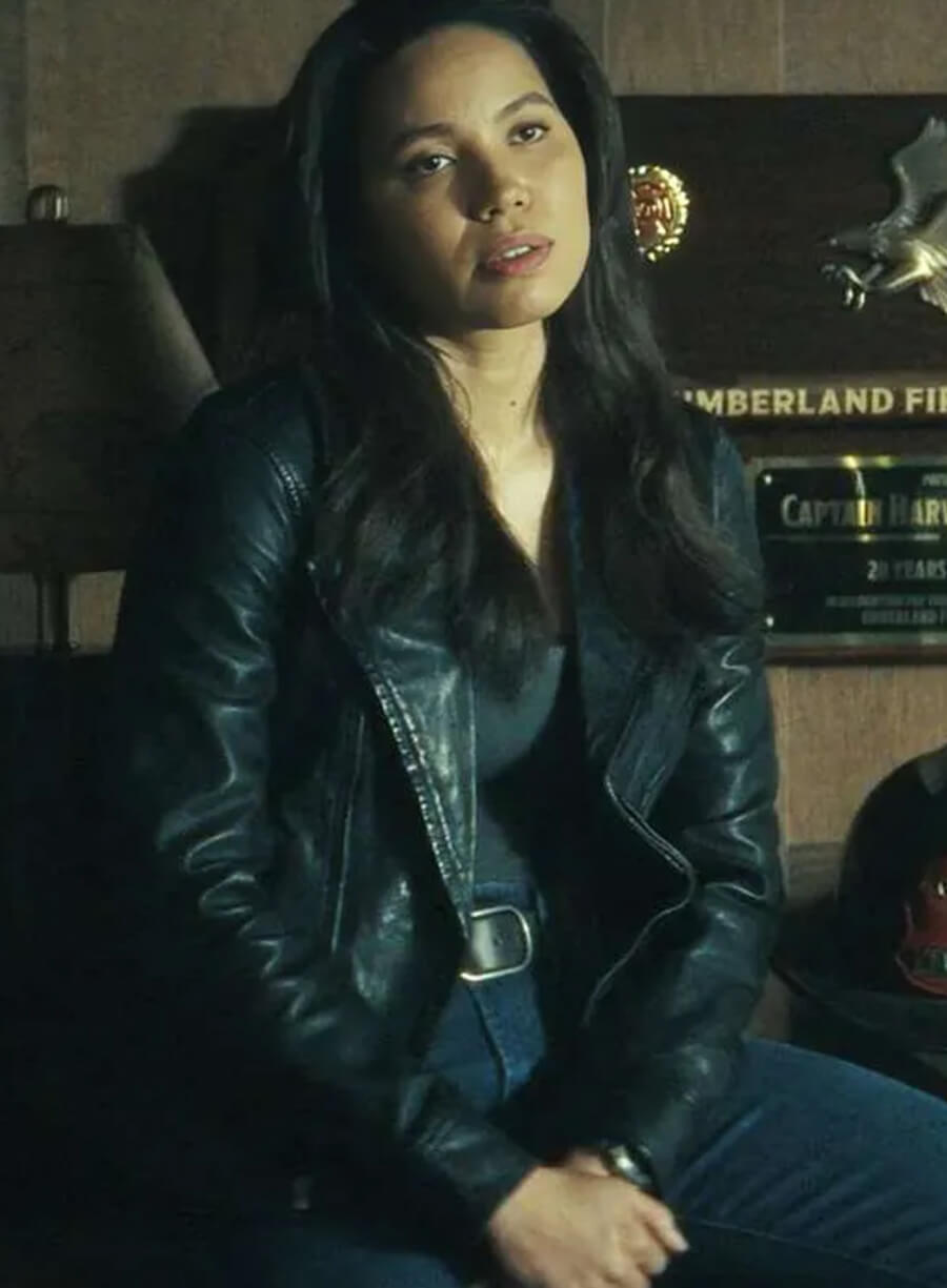 Jurnee Smollett Smoke 2025 Leather Jacket