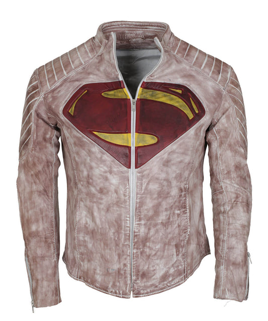Superman White Waxed Jacket