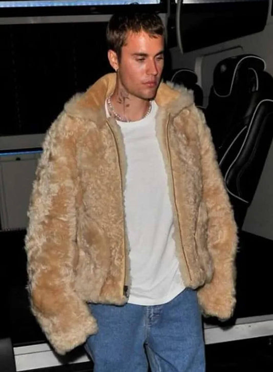 Justin Bieber Faux Fur Jacket