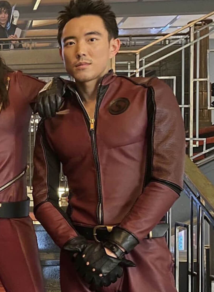 Justin H Min The Umbrella Academy S03 Leather Jacket