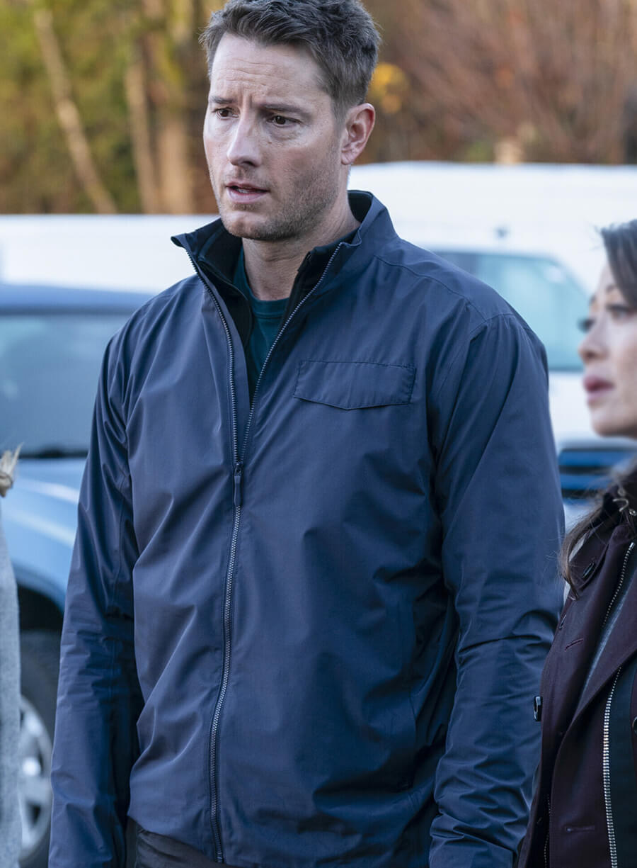Justin Hartley Tracker Blue Jacket
