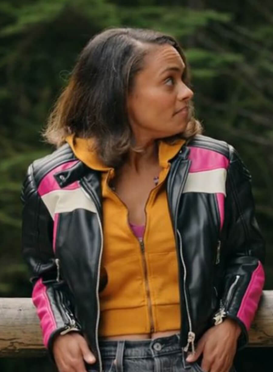 Kaia Bryant Virgin River S05 Black Leather Jacket