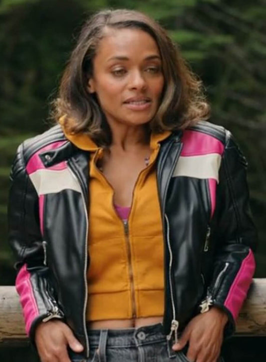 Kaia Bryant Virgin River S05 Black Leather Jacket
