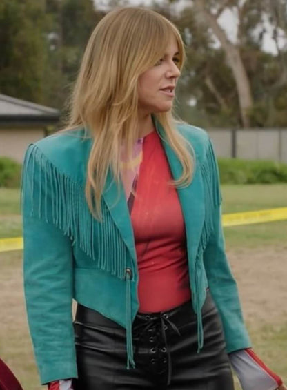 Kaitlin Olson Morgan High Potential Fringe Jacket