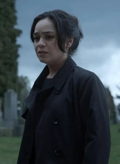 Kaitlyn Santa Juana Final Destination Bloodlines Black Coat