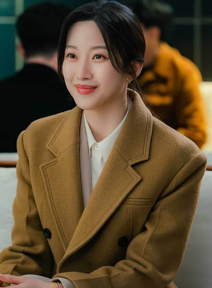 Kang Hee-ji Law and the City Brown Wool Coat