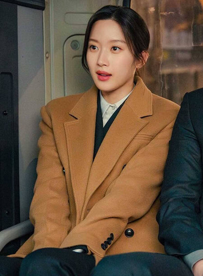 Kang Hee-ji Law and the City Brown Wool Coat