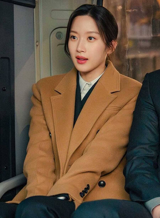 Kang Hee-ji Law and the City Brown Wool Coat