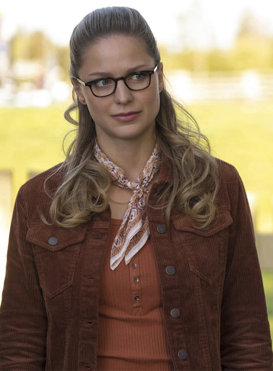 Kara Danvers The Flash Brown Corduroy Jacket