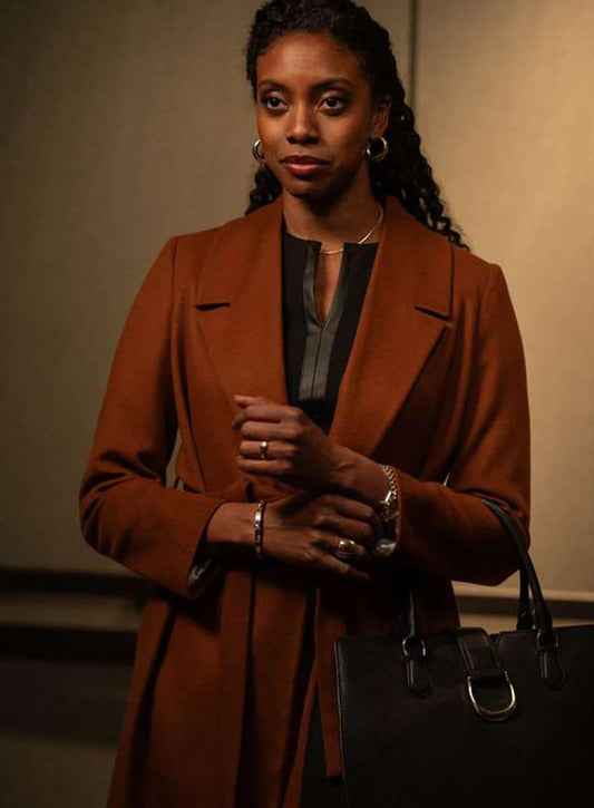 Kate Sacker Billions S07 Brown Coat