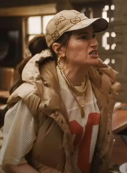 Kathryn Hahn The Studio 2025 Brown Puffer Vest