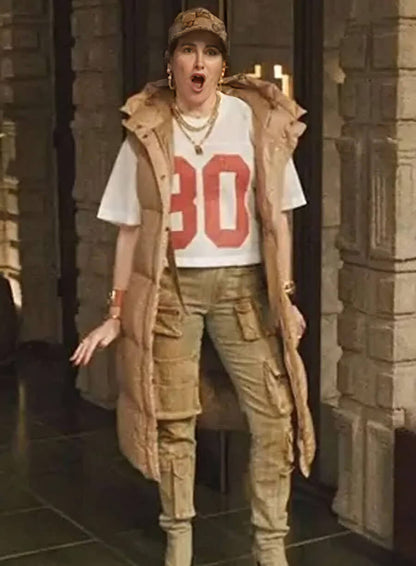 Kathryn Hahn The Studio 2025 Brown Puffer Vest