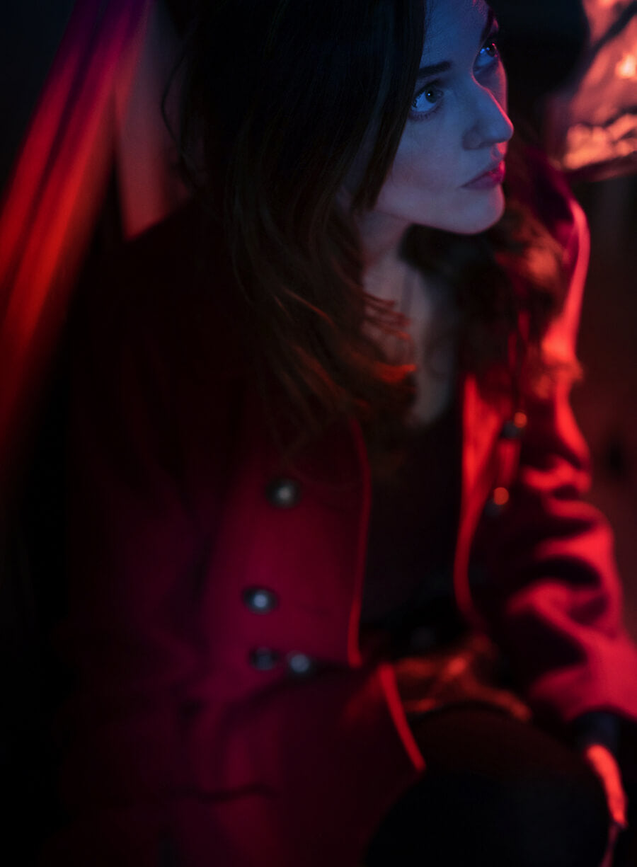 Katie Sheridan Firecracker Red Wool Coat