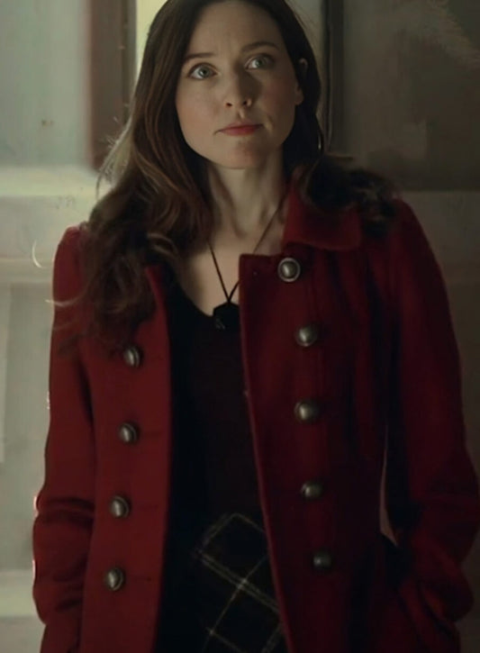 Katie Sheridan Firecracker Red Wool Coat