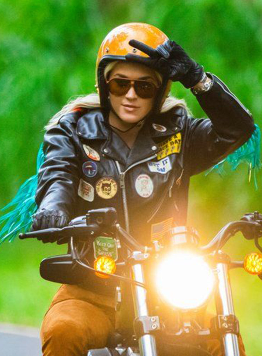 Katy Perry Harleys In Hawaii Black Motorcycle Jacket