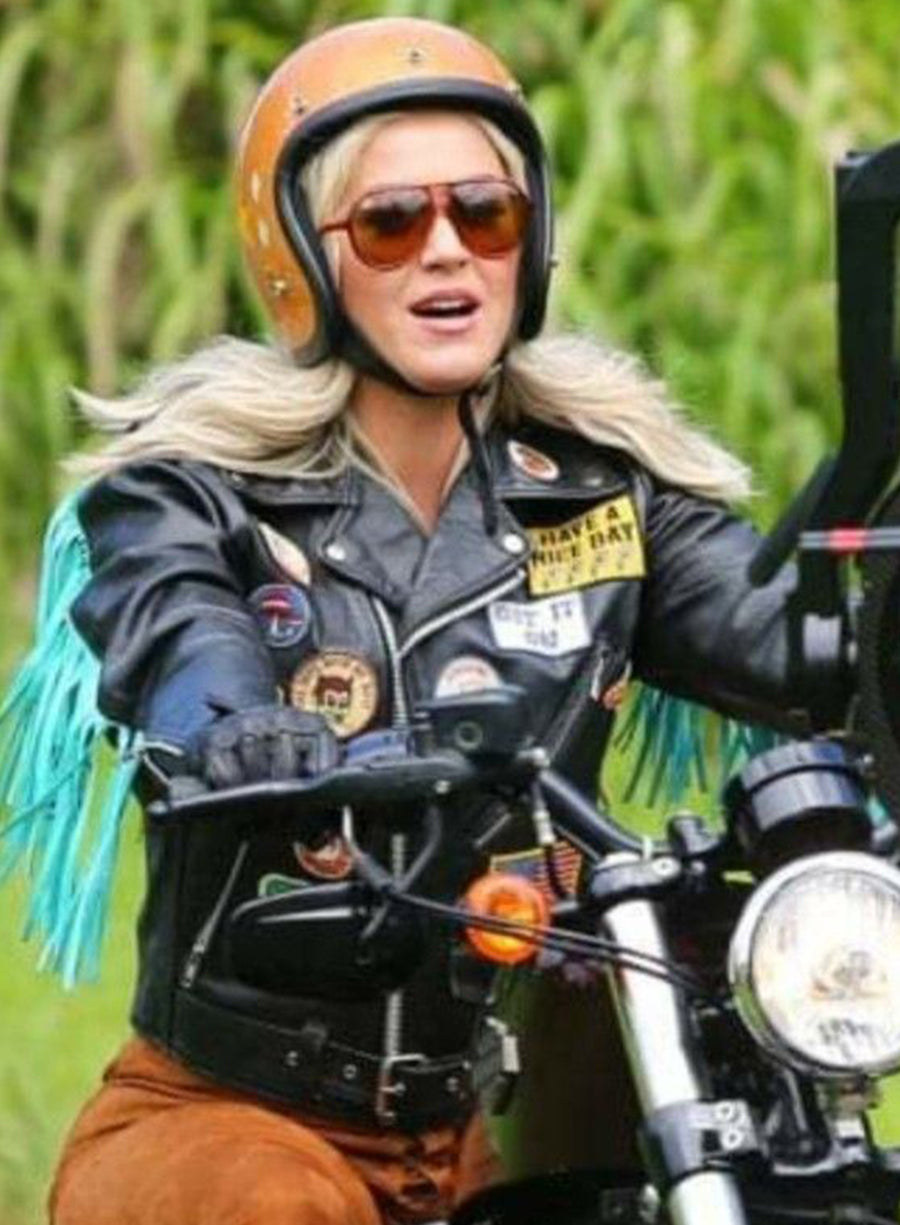 Katy Perry Harleys In Hawaii Black Motorcycle Jacket