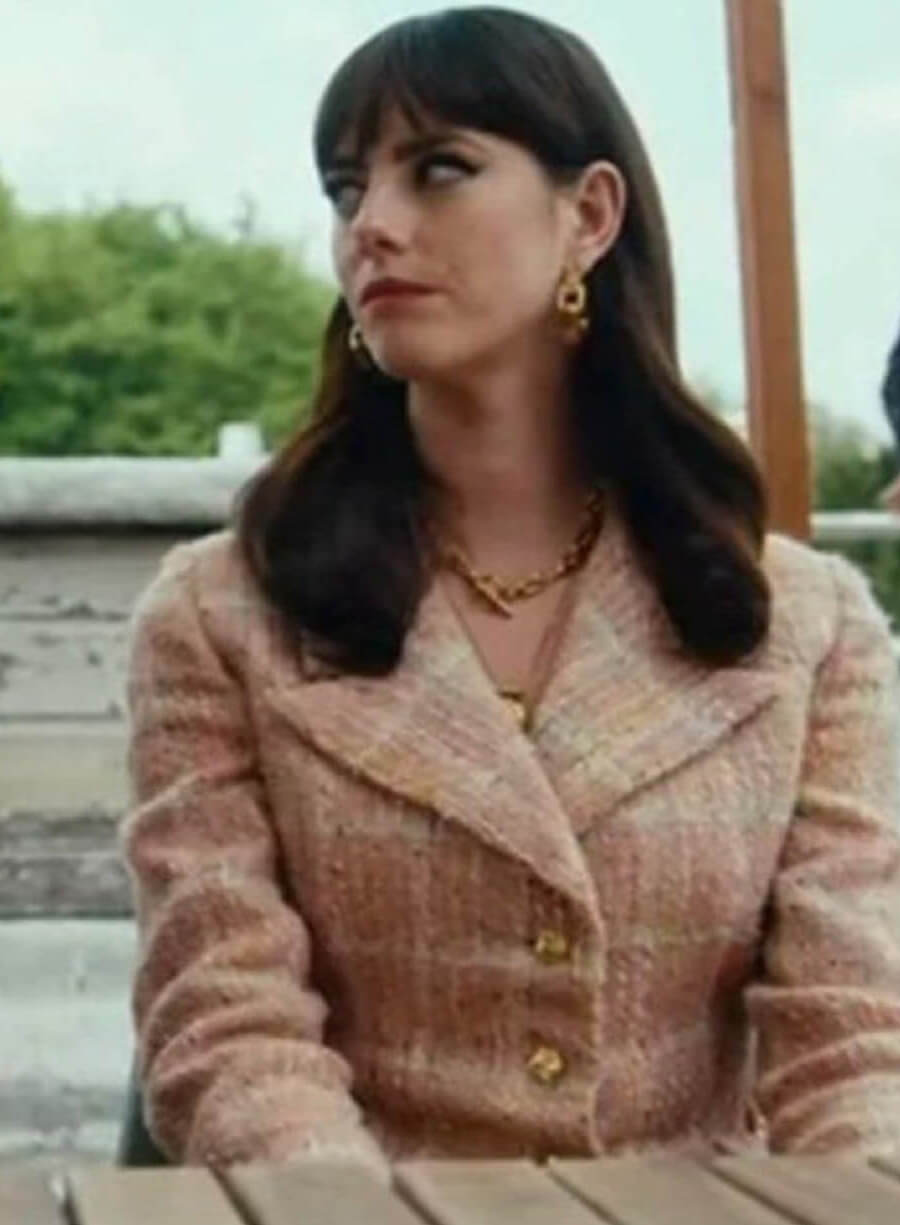 Kaya Scodelario Tweed Blazer