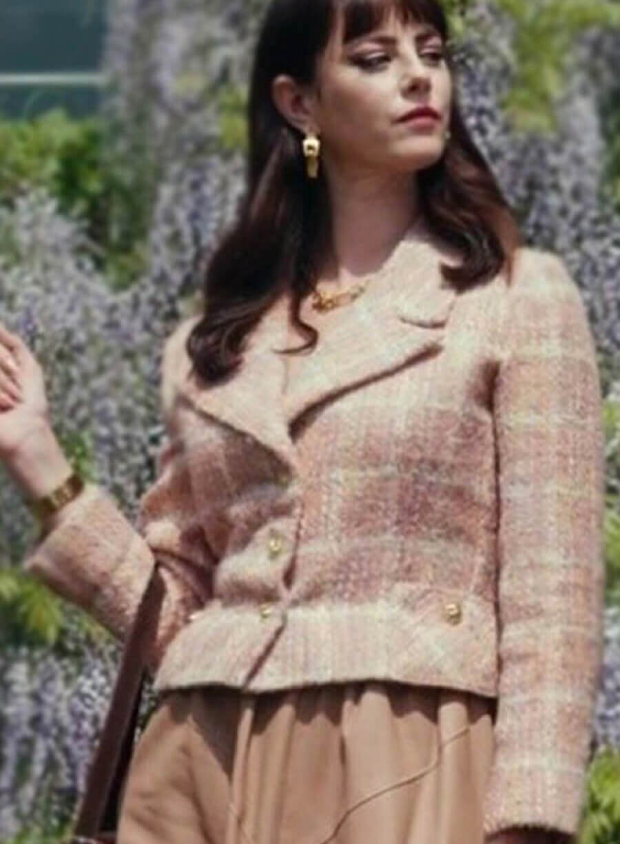 Kaya Scodelario Tweed Blazer