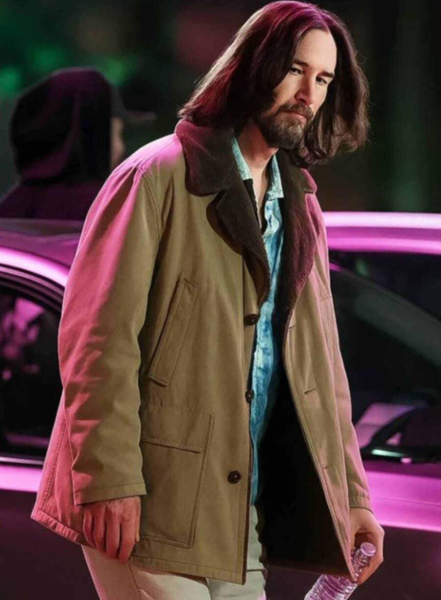 Keanu Reeves Good Fortune 2025 Beige Coat