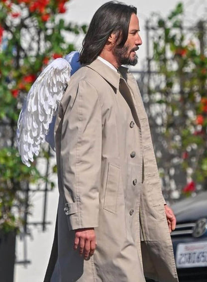 Keanu Reeves Good Fortune 2025 Coat