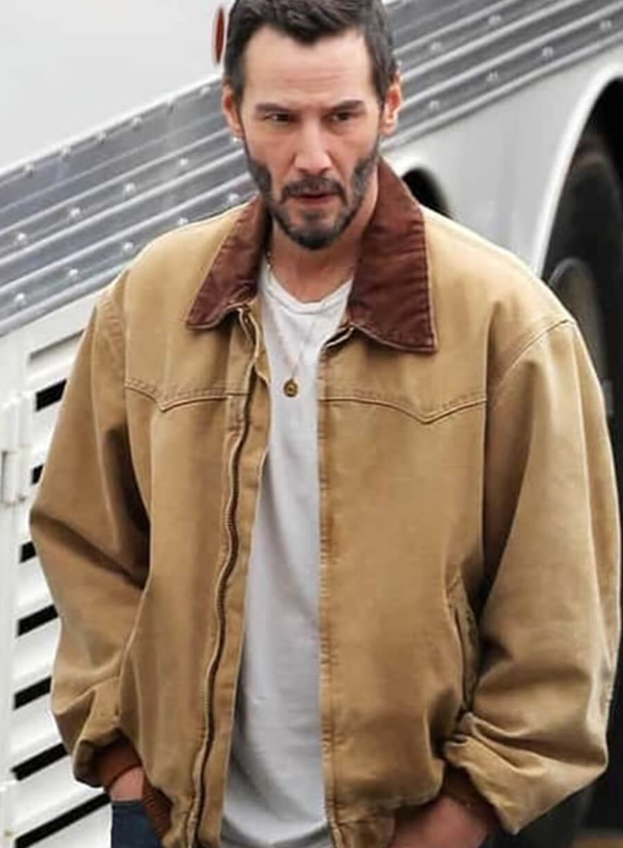 Keanu Reeves Outcome 2026 Brown Cotton Jacket