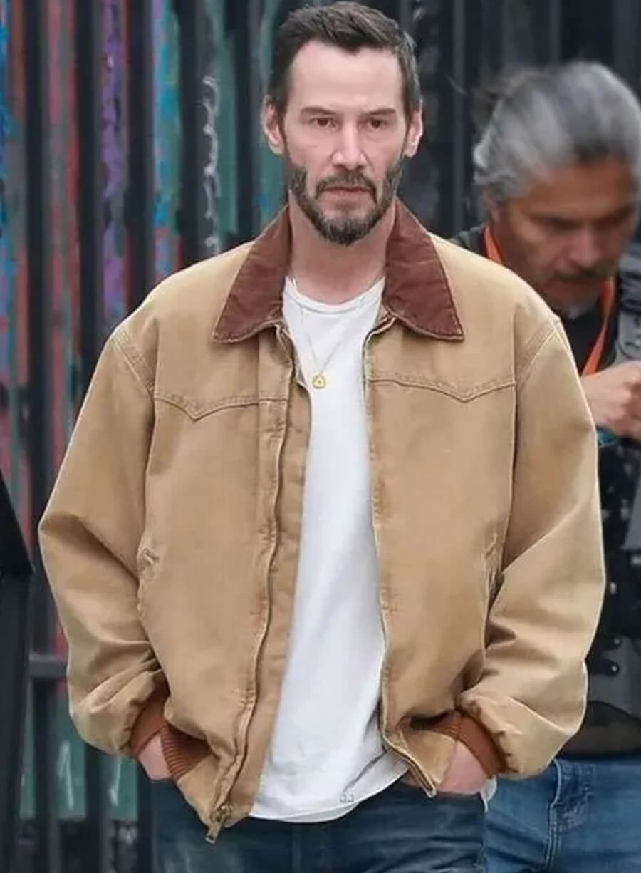 Keanu Reeves Outcome 2026 Brown Cotton Jacket
