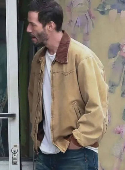 Keanu Reeves Outcome 2026 Brown Cotton Jacket