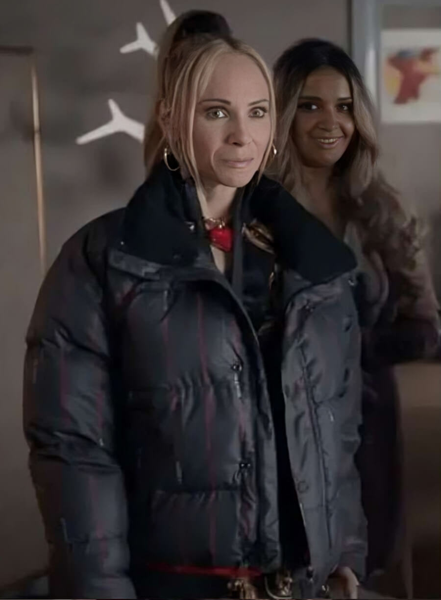 Keeley Jones Ted Lasso S03 Black Puffer Jacket